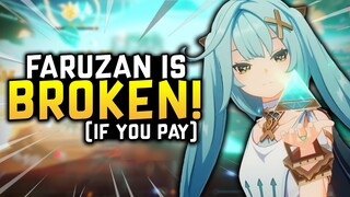 Faruzan is BROKEN... But there's a catch. C0 Faruzan Build Guide w/ Best Artifacts, Weapons & Teams