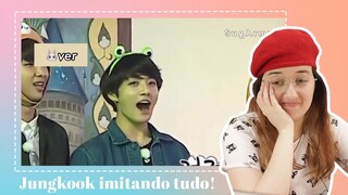 REAGINDO À 'JUNGKOOK IMITANDO TUDO E TODOS AO SEU REDOR' #SEMANABTS