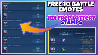 18x Free Stamps TOKEN REVEALED EVENT | FREE Kof SKINS + 10 FREE BATTLE EMOTES | MLBB