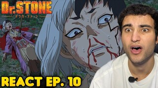 CAI NO BAIT, NÃO ACREDITO! React Dr. Stone EP. 10