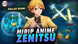 Skin Collab Zenitsu⚡ Terbaik, Mirip Anime, Efek Skill Bagus - AOV x Kimetsu No Yaiba / Demon Slayer