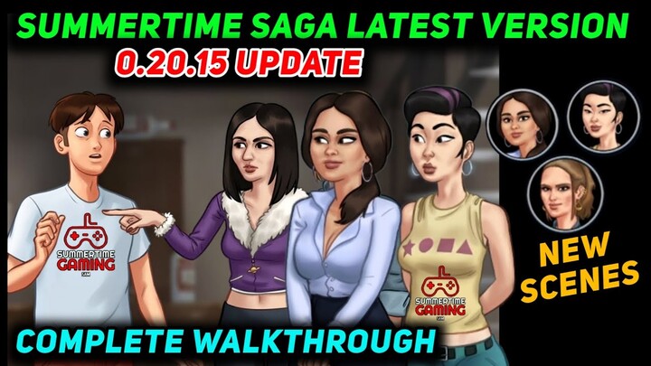 SUMMERTIME SAGA 0.20.15 NEW UPDATE GAMEPLAY 😍 SUMMERTIME SAGA LATEST VERSION FULL WALKTHROUGH