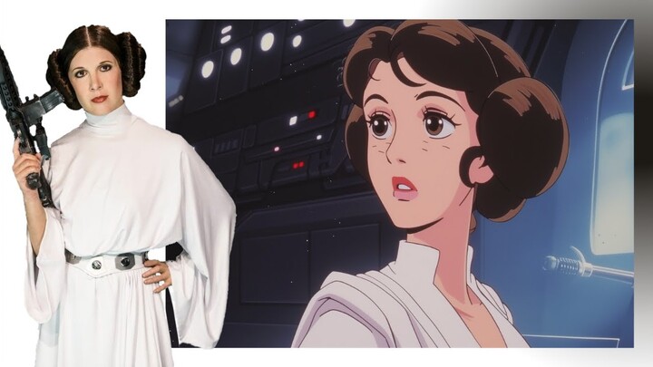 Star Wars Characters as 90s Anime (AI character swap)