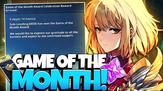 *FREE* 1000 ESSENCE & 10 CUSTOM TIX! SOLO LEVELING: ARISE IS GAME OF THE MONTH! 50 DAY ACC REVIEW!