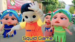 Squid Game Parodi 🤡 Squid Game badut mampang Memey