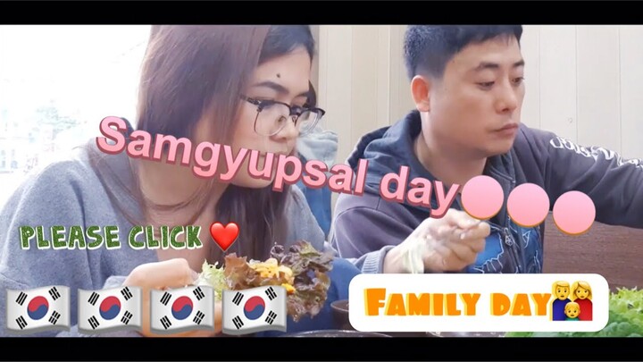SAMGYUPSAL MUKBANG IN KOREA  (Sunday is family day❤️)!