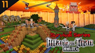 Survival Attack On Titan Part 11 - Aku Bangun Piramida & Mencari Stronghold