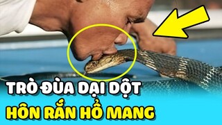 💥Người đàn ông SUÝT MẤT MẠNG vì trò đùa HÔN RẮN HỔ MANG nguy hiểm | TIN GIẢI TRÍ