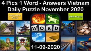 4 Pics 1 Word - Vietnam - 09 November 2020 - Daily Puzzle + Daily Bonus Puzzle - Answer -Walkthrough