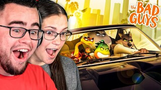 GIRLFRIEND Reacts to THE BAD GUYS TRAILER!