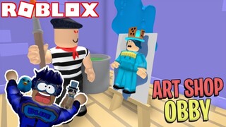 TRỐN THOÁT khỏi CỬA TIỆM của tên họa sĩ NGÁO ĐÁ 🎨 *Escape The Art Shop Obby* (Roblox)