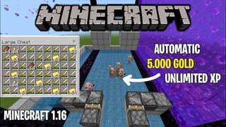 Minecraft Bedrock: SIMPLE GOLD XP FARM TUTORIAL 1.17 Unlimited Gold and XP Farm