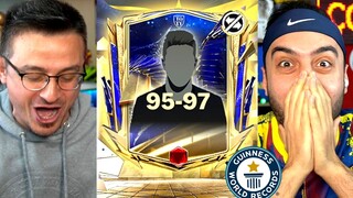 REKOR ! DAYIYA TAKAS DAN 100 TOTY EFSANE ÇIKTI 😱 KAPIŞMA EA FC MOBİLE 24 !