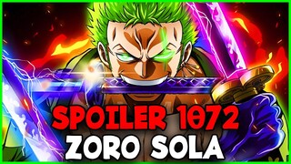 SPOILER 1072 DE ONE PIECE - ZORO SOLA