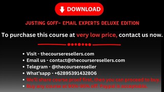 Justing Goff- Email Experts Deluxe Edition