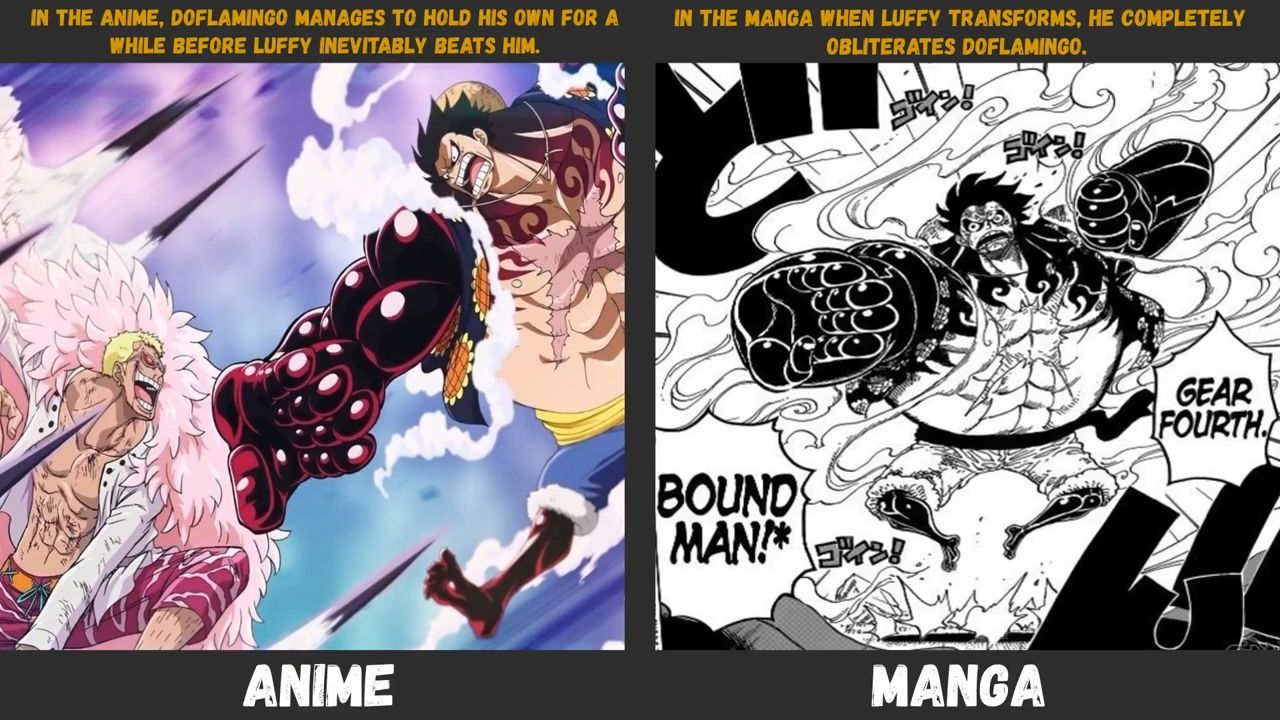 One Piece Anime Manga Differences - Bilibili