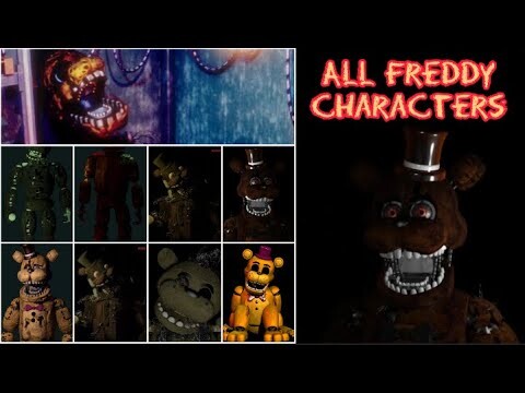 All Freddy's Characters And Trtf Jumpscares