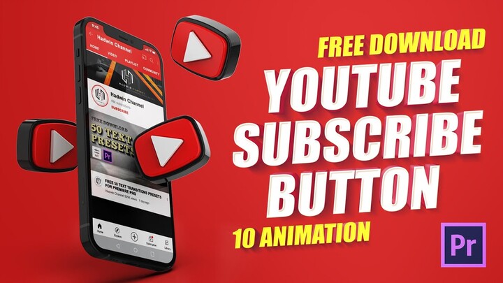 Youtube Subscribe Button Animation Template Free Download
