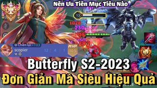 Butterfly S2-2023 Liên Quân Mobile Cách Chơi Lên Đồ Phù Hiệu Bảng Ngọc Cho Butterfly Mùa 26 Đi Rừng