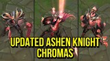 All Ashen Knight Chromas Spotlight (Updated VFX) | Pyke Pantheon Sylas | League of Legends