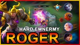 BEST BUILD TO COUNTER PRO ENERMY | BEST BUILD & EMBLEM | TOP 1 ROGER GAMEPLAY | MLBB