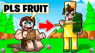 undercover rich begs for fruit, you'll never guess what happened! (blox fruits)