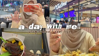 a daAy with mee❕😽 - vlog real life#3 - jalan jalan ke mall + belanja with my family  🛍️🎀 -