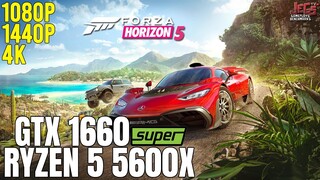 Forza Horizon 5 | Ryzen 5 5600x + GTX 1660 Super | 1080p, 1440p, 4K benchmarks!