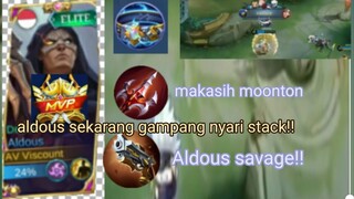 makasih moonton sekarang aldous gampang nyari stack!!! Aldous savage!!! 2023 :#bestofbest