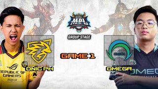 ONIC PH vs OMEGA GAME 1 MPL PH SEASON 13