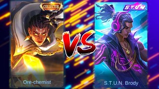 Brody Ore-chemist Collector Skin VS S.T.U.N. Skin | MLBB