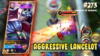 AGGRESSIVE FAST HAND LANCELOT 😱, LANCELOT VS GRANGER | LANCELOT GAMEPLAY #273 | MLBB