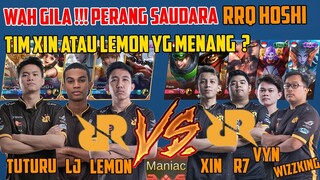 WAH GILA, PERTANDINGAN SERU BGT !! PERANG SAUDARA SQUAD RRQ HOSHI, TIM LEMON VS XIN SIAPA YG MENANG