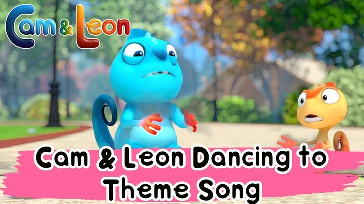 Funny Cartoon | Cam & Leon Dancing To Theme Song | Cam & Leon | Cartoon for Kids