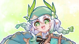 【荧四格1000话】过于哎嘿的纳西妲（纪念图1/6）