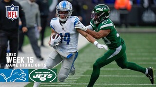 Detroit Lions vs. New York Jets | 2022 Week 15 Game Highlights