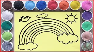 [Painting] Kids Sandpainting Art Of Rainbow