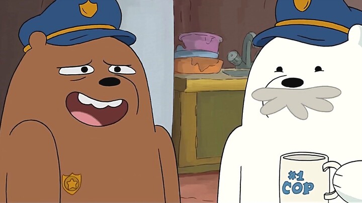 Which characters have We Bare Bears-White Bear cosplayed with?