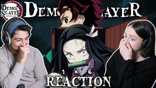 Demon Slayer 1x6 REACTION! | "Swordsman Accompanying a Demon"