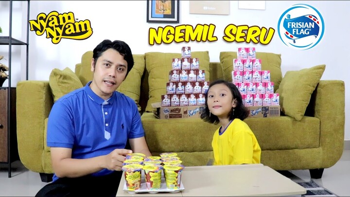 Ngemil Seru Bareng Nyam-Nyam Fantasy Stick dan Frisian Flag Milky Saat Belajar Online