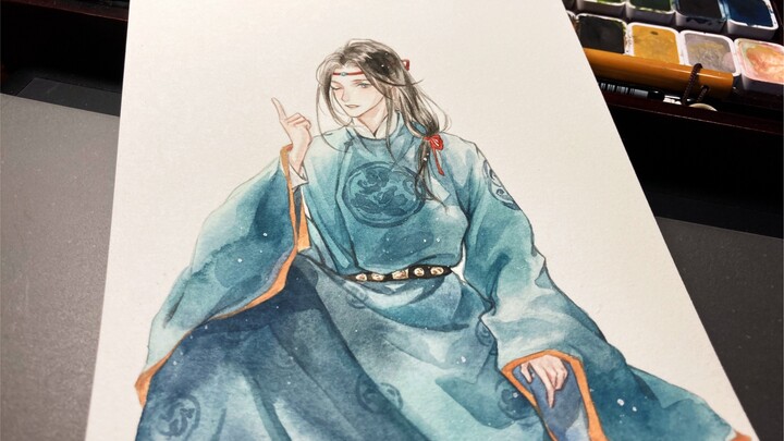 Watercolor / probably the whole process is smudged