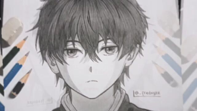 Menggambar Oreki Houtarou - Hyouka