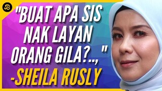 SHEILA RUSLY JAWAB BETUL KE BERGADUH DENGAN ELISYA SANDHA? 'BUAT APA SIS NAK LAYAN ORANG GILA?'