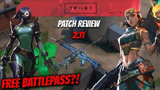 FPS LEBIH TINGGI!? DAPAT BP GRATIS?! | Patch 2.11 REVIEW | Valorant Indonesia