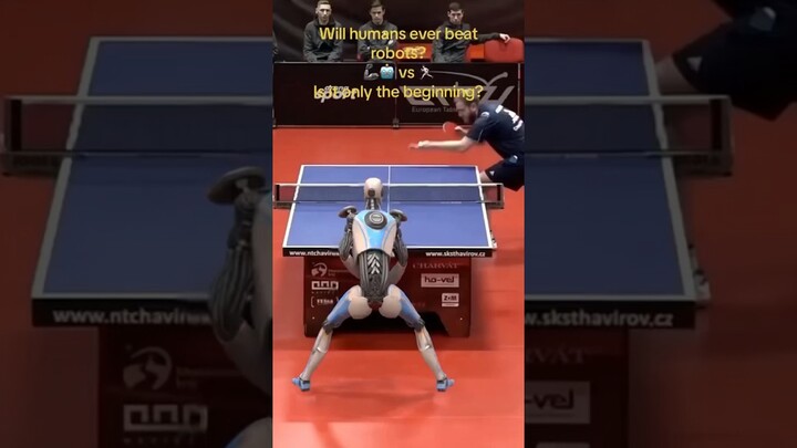 Ai robots taking over ping pong 👀 #shorts