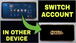 How To SWITCH ACCOUNT in Mobile Legends 2021