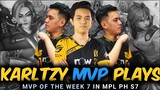 (BEST JUNGLER IN THE WORLD IS BACK) KARLTZY MVP OF THE WEEK IN MPL PH S7 WEEK 7