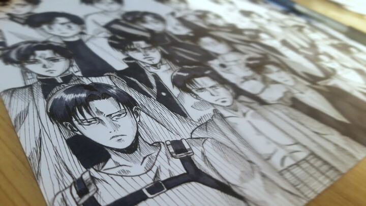 Drawing Anime LEVI Ackerman ATTACK on TITAN Shingeki no Kyojin Manga 進撃の巨人 Fanart Speed Draw リヴァイ兵長 - Bilibili Drawing Anime LEVI Ackerman ATTACK on TITAN Shingeki no Kyojin Manga 進撃の巨人 Fanart Speed Draw リヴァイ兵長 - Bilibili