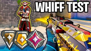 will Valorant Players whiff under pressure? - (Testing Ranks)