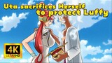 【OP 4K Anime】Uta sacrifices Herself to protect Luffy, Shank was diѕappointed by Her Action